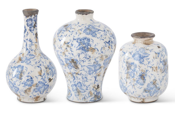 Bloomsbury Crackle Vase (3-sizes)