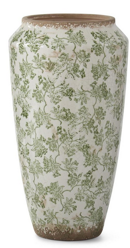 Crackled Green & Cream Ceramic Chinoiserie (3-Sizes)