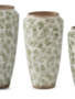 Crackled Green & Cream Ceramic Chinoiserie (3-Sizes)