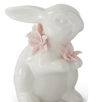 White Ceramic Posey Bunny (3-Styles)