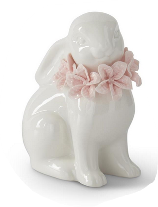 White Ceramic Posey Bunny