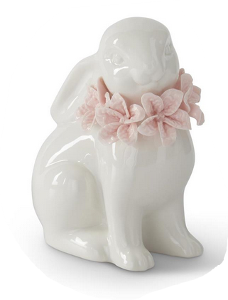 White Ceramic Posey Bunny