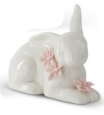 White Ceramic Posey Bunny