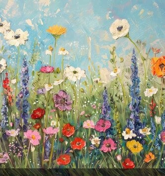 40"x30" Flourishing Field Outdoor Canvas Art