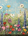40"x30" Flourishing Field Outdoor Canvas Art