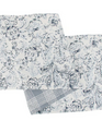 52" Indigo Blue Floral Table Runner