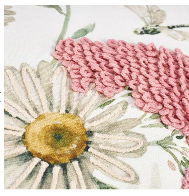 Garden on Daisies Pillow