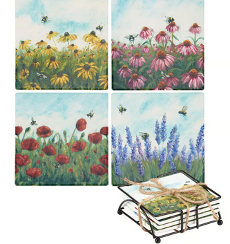 Set of 4 Garden Coasters