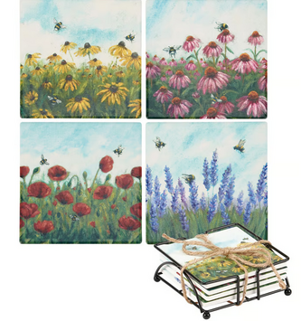 Set of 4 Garden Coasters
