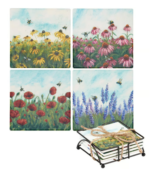 Set of 4 Garden Coasters