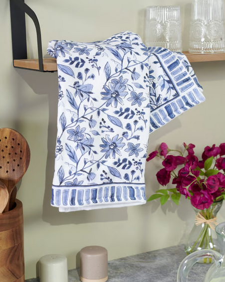 Blue Florals Kitchen Towel