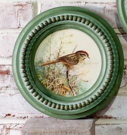 Dotted Round Vintage Bird Print (2-Styles)