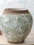 Green Chinoiserie Vase (2-Sizes)