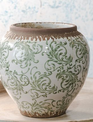Green Chinoiserie Vase (2-Sizes)