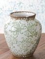Green Chinoiserie Vase (2-Sizes)