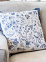 Vintage Blue Floral Pillow (2-Styles)