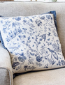 Vintage Blue Floral Pillow (2-Styles)