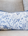 Vintage Blue Floral Pillow (2-Styles)