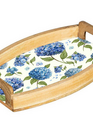 The Hydrangea Collection Wooden Serving Tray