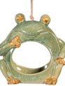 Hanging Garden Frog Bird Feeder