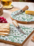 Green Vine Wooden Cheese Board w/ Knife (2-Styles)