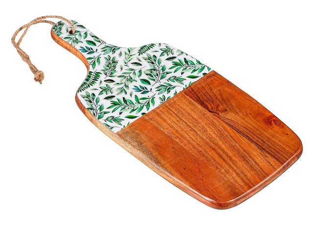 Large Wooden Green Vine Cutting Board
