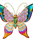 Enchanted Garden Butterfly Metal Wall Decor