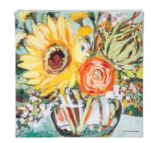 Small Floral Canvas Wall Art (4-Styles)