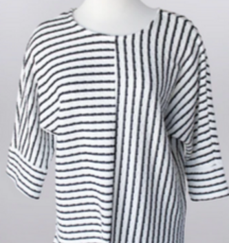 Blue Stripe Knit Top (4 Sizes)