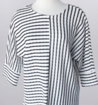 Blue Stripe Knit Top (4 Sizes)