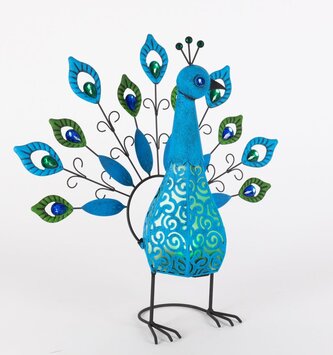 LED Solar Peacock