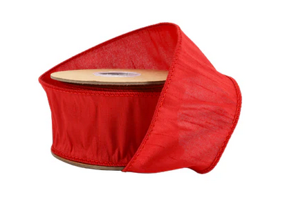 2.5" Dupioni Solid  Ribbon 10 YDS (3-Colors)