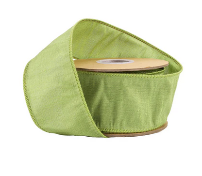 2.5" Dupioni Solid  Ribbon 10 YDS (3-Colors)