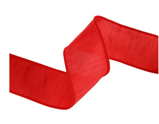 2.5" Dupioni Solid  Ribbon 10 YDS (3-Colors)