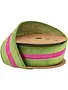 1.5" x 10 Yards Pink & Green Velvet Wired Ribbon