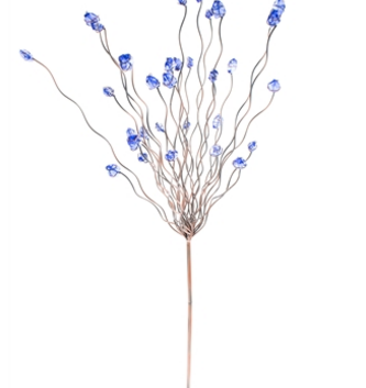 Blue Beaded Tree Stake