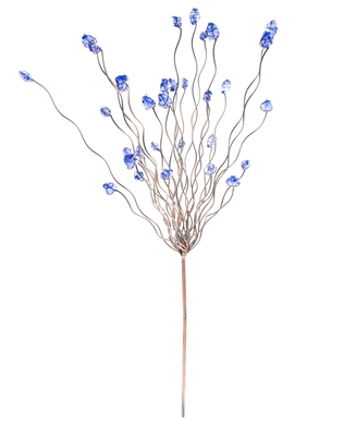 Blue Beaded Tree Stake