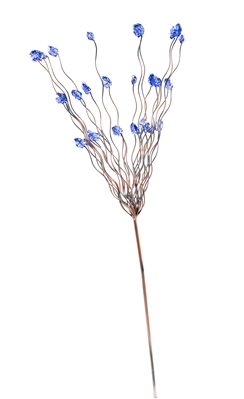 Blue Beaded Tree Stake