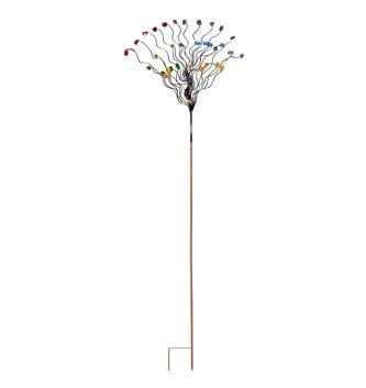 Rainbow Beaded Tree Stake
