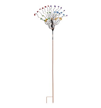 Rainbow Beaded Tree Stake