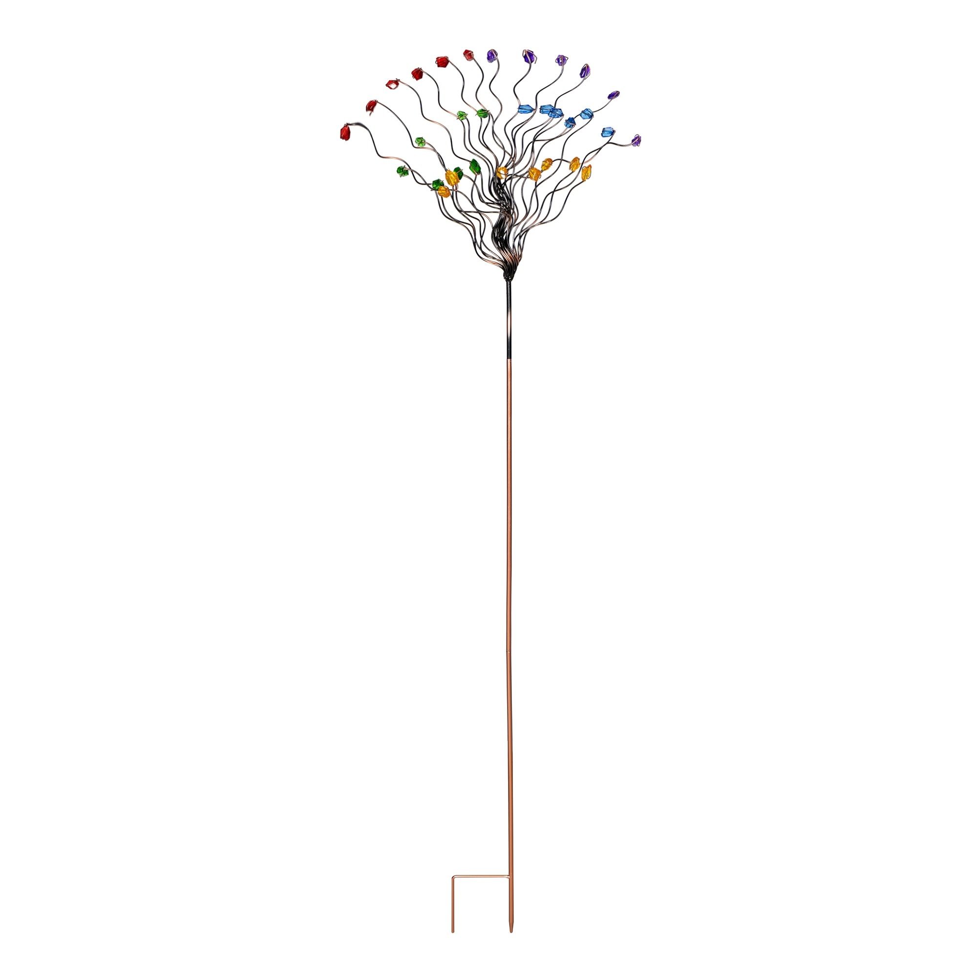 Rainbow Beaded Tree Stake