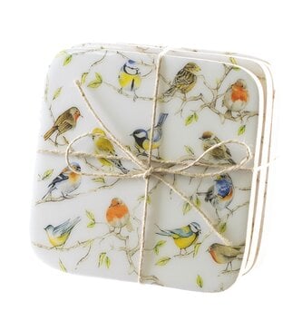 Set of 4 Birds on Branch Coasters