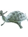 Metal Turtle with Butterfly Garden Art