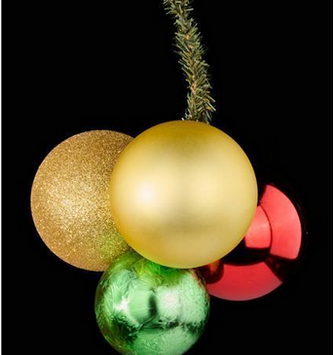 Four Ball Ornament Cluster