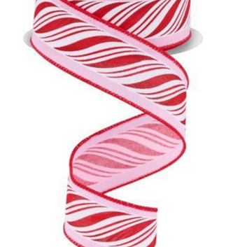 1.5" x 10 Yards Peppermint Twist Ribbon