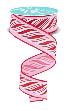 1.5" x 10 Yards Peppermint Twist Ribbon