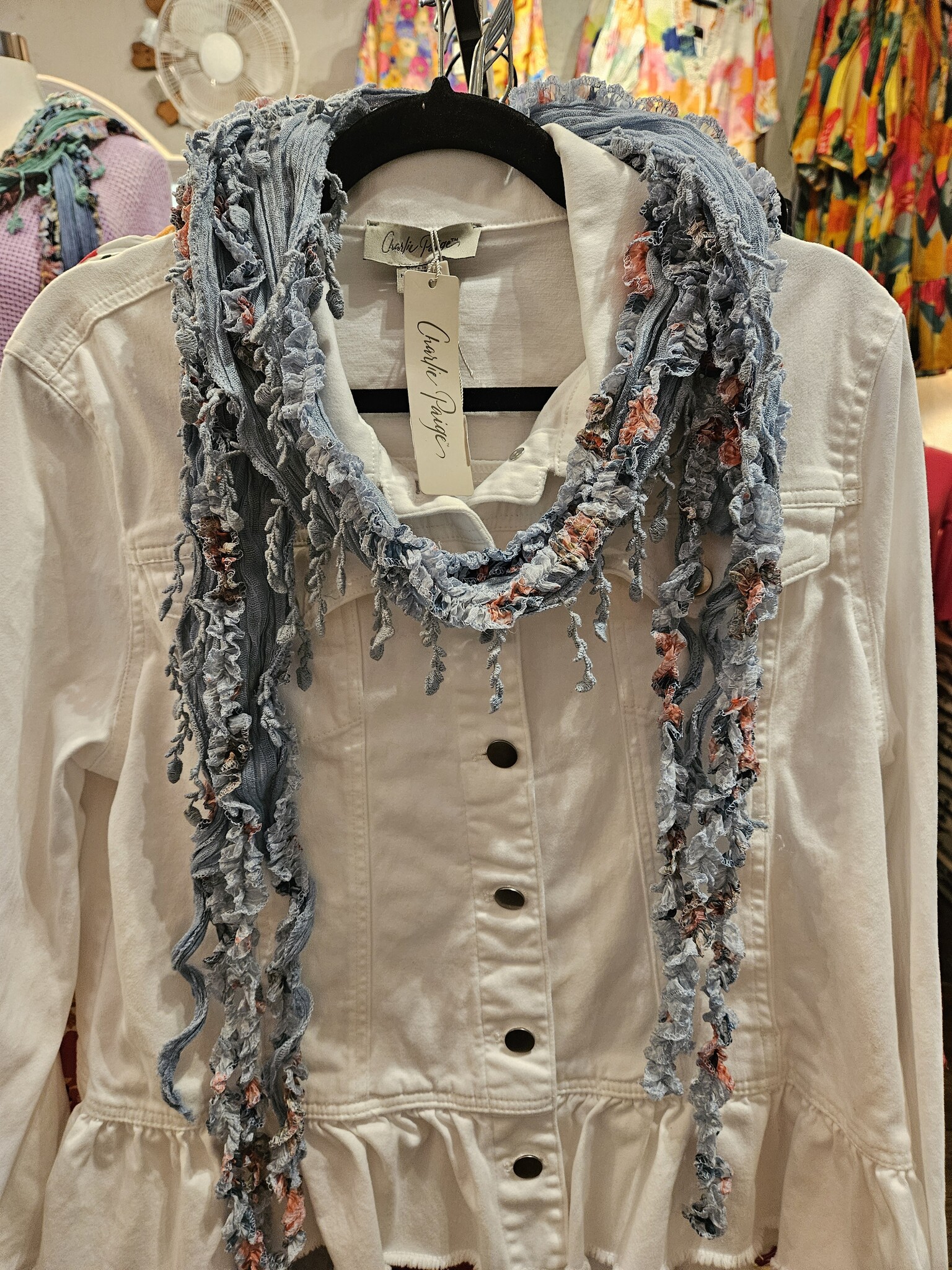 Handmade Trailing Wildflower Scarf By: Monkey Mango
