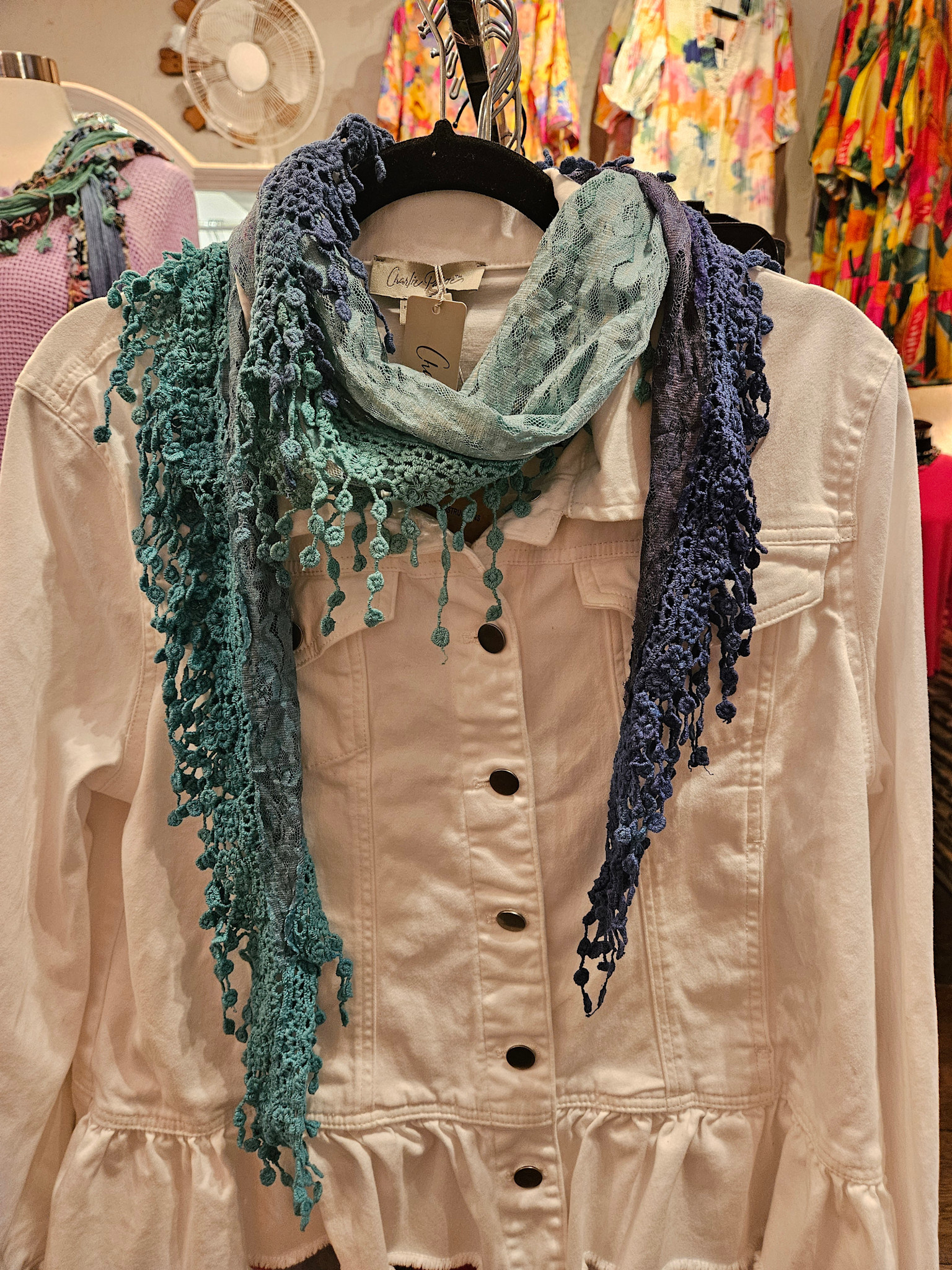 Handmade Trailing Wildflower Scarf By: Monkey Mango