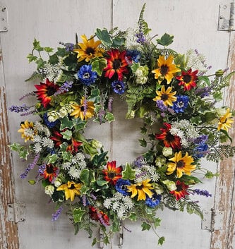 Custom Wildflower Wreath