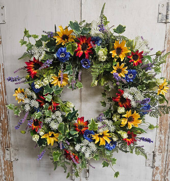 Custom Wildflower Wreath
